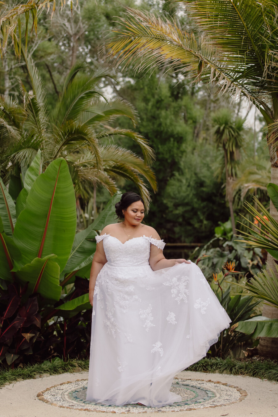 House Collection - Wedding Gown - Nerissa - Soft Aline with sweetheart neckline and off-should cap sleeves