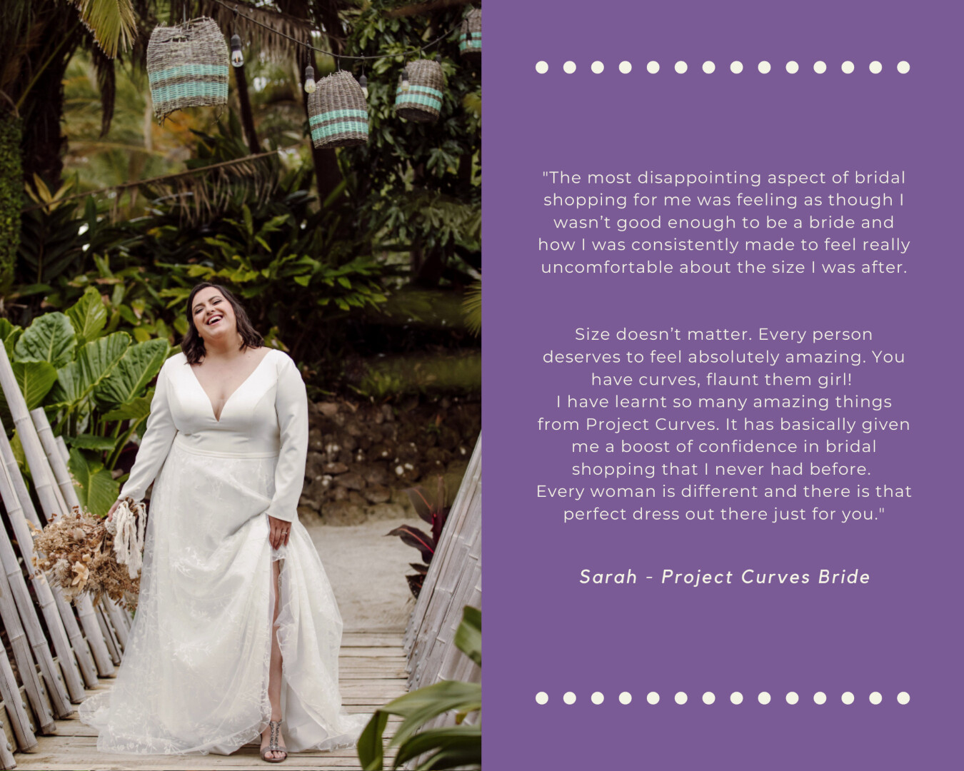 Quote from Project Curves Bride, Sarah